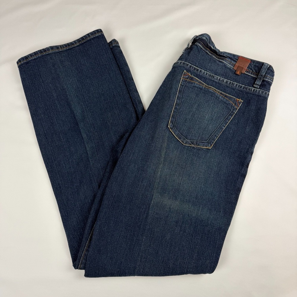 WORN Men's Big and Tall Straight Leg Dark Wash Denim Work Blue Jean 40x36